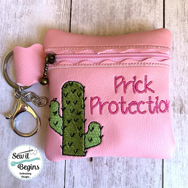 Mature Prick Protection Mini Condom Bag Pouch ITH Zipper Bag 4x4 only