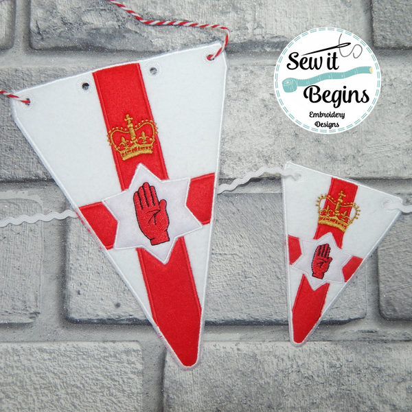 FLAG PATCH PATCHES NORTHERN IRELAND ULSTER IRON ON COUNTRY EMBROIDERED SMALL - Foto 2