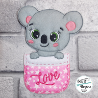 Pocket Love Babies 5x7 Koala Hanger or Gift card Holder