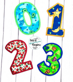 Comic College Banner/Garland ADD ON Numbers Set in 4x4 and 5x7