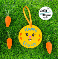 Easter Bunny - Happy Easter Coaster 4x4