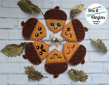 Happy Autumn Acorns Garland and Hanger Set with 7 separate designs