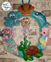 Under The Sea Wreath Set Garland, Hangers and Felties with 10 separate designs