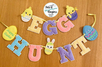 Easter Garland Hangers and Felties with 8 separate designs