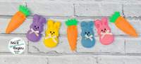 Peeps and Carrots Banner 4x4 and 5x7