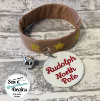 Rudolph's and all the reindeers - Lost Collar In The Hoop Decoration (2 Sizes)