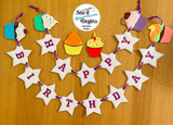 Cupcakes Garland Bunting Flags with 6 separate designs