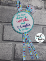 The Love Shared Mother Son Daughter Rosette 4x4