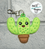 Pocket Pal Hug Me Cactus Eyelet Keyring Key Fob Design