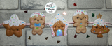 Christmas Gingerbread Bunting Flags with 5 separate designs