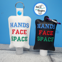 Hand Face Space UK's New Slogan Hand Sanitizer Case (Set of 2)