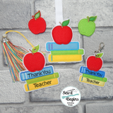 Thank You Teacher Apple and Books FULL Set (4 designs)