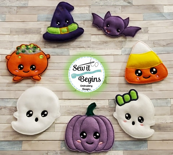 Happy Halloween Standard Feltie Set (7 Designs)
