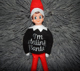 I'm Telling Santa! In The Hoop Elf sized Jumper Sweater