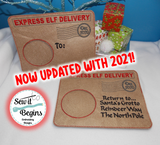 Elf Arrival and Departure Envelopes (set of 2) 5x7 & 8 inch - Digital Download