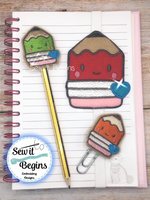 Cutie Kawaii Pencil, Planner Band and Feltie Set