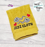Mature Jizz Cloth Stitched Wording and Applique Designs 4x4 only  - Digital Download