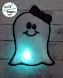 Flashy Ghost Badge Hanger Decorations 4x4 Only (3 Designs) - Digital Download