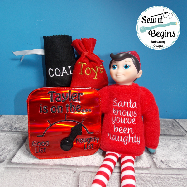 Elf Sized Naughty Or Nice Interactive Behaviour Chart Set For All 12