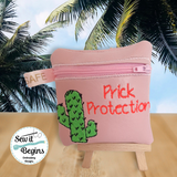 Mature Prick Protection Mini Condom Bag Pouch ITH Zipper Bag 4x4 only