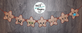 Happy Gingerbread Stars Banner 8 designs included