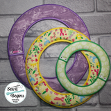 In The Hoop Fabric Wreath Set in 3 sizes 5x7 6x10 8x12