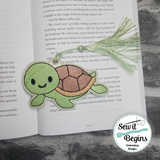 Turtlely Awesome Turtle Book Mark and Feltie Charm and Tag Set  4x4 - Digital Download