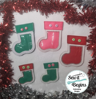 Christmas Stocking Treat Bag Card holder 4x4 & 5x7 Both Versions (4 Designs) - Digital Download