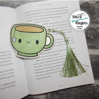 You Are My Cup of Tea Book Mark and Feltie Charm and Tag Set  4x4 - Digital Download