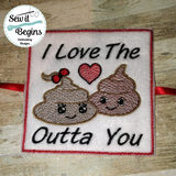 Valentine Poop and Booty Toilet Roll Wraps Set of 2 DIGITAL DOWNLOAD