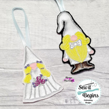 Wedding Bride and Groom Gnomes Hanging Decorations 4x4 & 5x7 - Digital Download