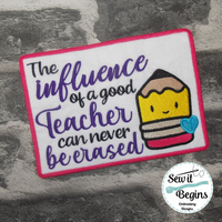 Teachers are like unicorns and The influence of a good teacher  Set of 2 Mug Rugs 5x7