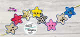 Happy Gingerbread Stars Banner 8 designs included