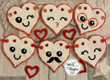 Happy Hearts Set 4x4 Hangers with 9 separate designs - Digital Download