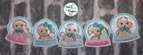 Gingerbread Snow Globe Decorations and Banner/Garland - 5 designs included - digital download